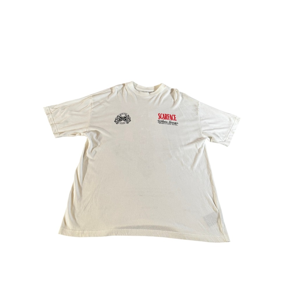 Darc Sport Scarface Wolves Forever T-Shirt Cream Mens SZ Large